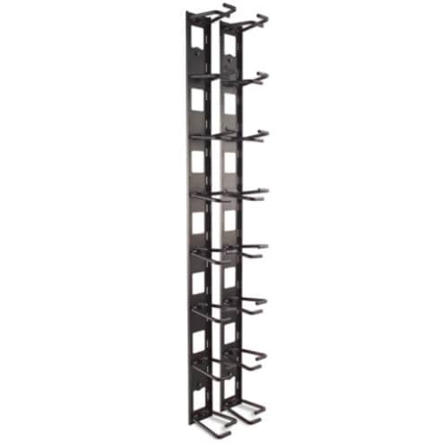 APC Vertical Cable Organizer - Cable Manager - Black - 0U Rack Height