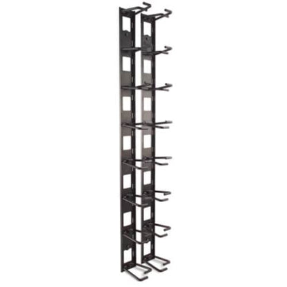 APC Vertical Cable Organizer - Cable Manager - Black - 0U Rack Height