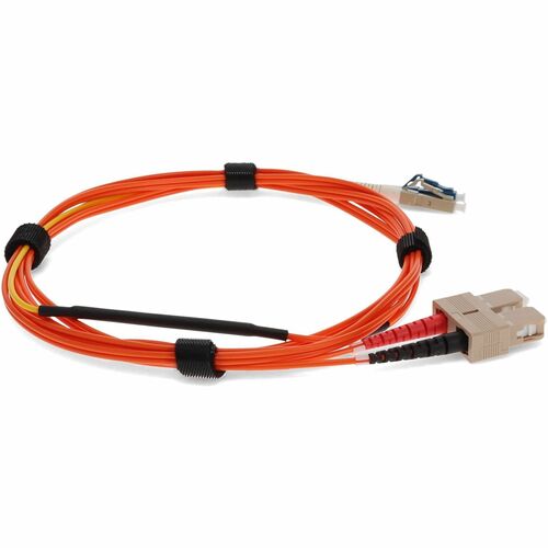 AddOn 2 x SC 62.5/125 to 1 x LC 62.5/125 & 1 x LC 9/125 3m Fiber Optic Mode Conditioning Patch Cable