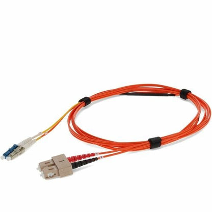 AddOn 2 x SC 50/125 to 1 x LC 50/125 & 1 x LC 9/125 3m Fiber Optic Mode Conditioning Patch Cable