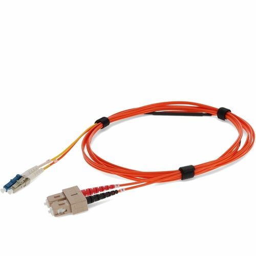 AddOn 2 x SC 50/125 to 1 x LC 50/125 & 1 x LC 9/125 3m Fiber Optic Mode Conditioning Patch Cable