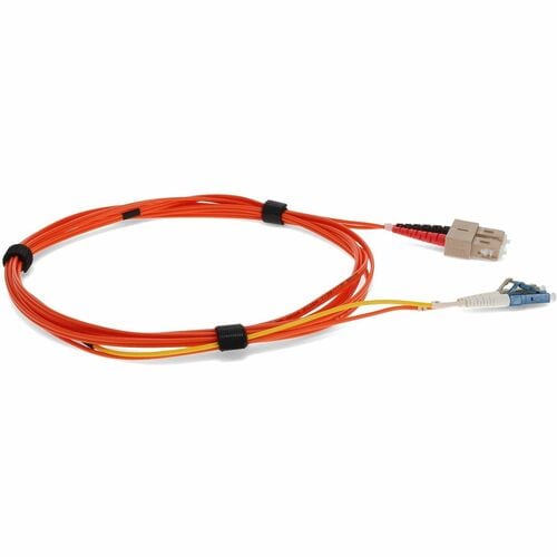 AddOn 2 x SC 50/125 to 1 x LC 50/125 & 1 x LC 9/125 3m Fiber Optic Mode Conditioning Patch Cable