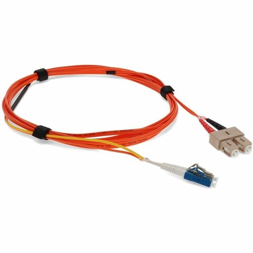 AddOn 2 x SC 50/125 to 1 x LC 50/125 & 1 x LC 9/125 3m Fiber Optic Mode Conditioning Patch Cable