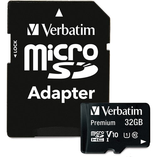 32GB PREM MICROSDXC MEM CARD ADAP UHS-I V10 U1 CLASS 10 MULTI 20
