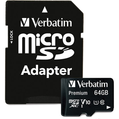 64GB PREM MICROSDHC MEM CARD ADAP UHS-I V10 U1 CLASS 10 MULTI 20