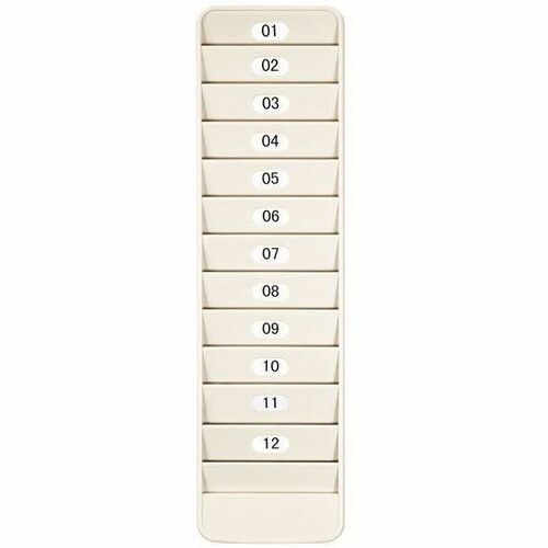 Pyramid 500-12 Porte-badges d'employé 12 poches - 12 cartes - 12 poches - Dur