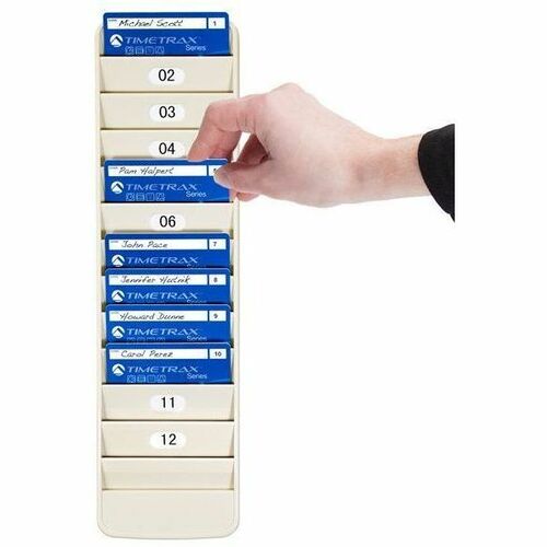 Pyramid 500-12 Porte-badges d'employé 12 poches - 12 cartes - 12 poches - Dur
