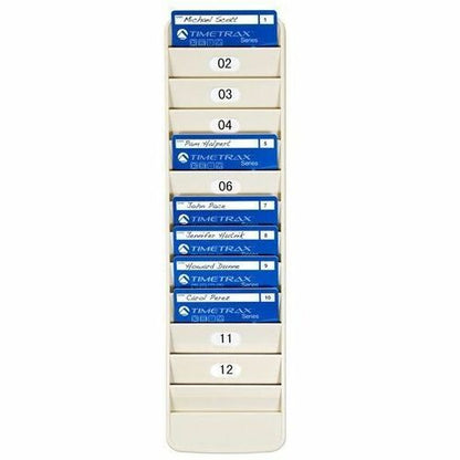 Pyramid 500-12 Porte-badges d'employé 12 poches - 12 cartes - 12 poches - Dur