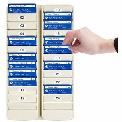 Pyramid 500-24 24-Pocket Employee ID Badge Rack - 24 x Card - 24 Pocket(s) - 14.