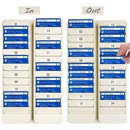 Pyramid 500-24 24-Pocket Employee ID Badge Rack - 24 x Card - 24 Pocket(s) - 14.