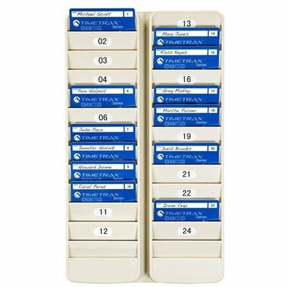 Pyramid 500-24 24-Pocket Employee ID Badge Rack - 24 x Card - 24 Pocket(s) - 14.