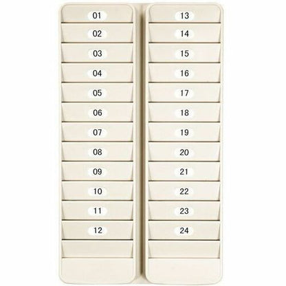 Pyramid 500-24 24-Pocket Employee ID Badge Rack - 24 x Card - 24 Pocket(s) - 14.