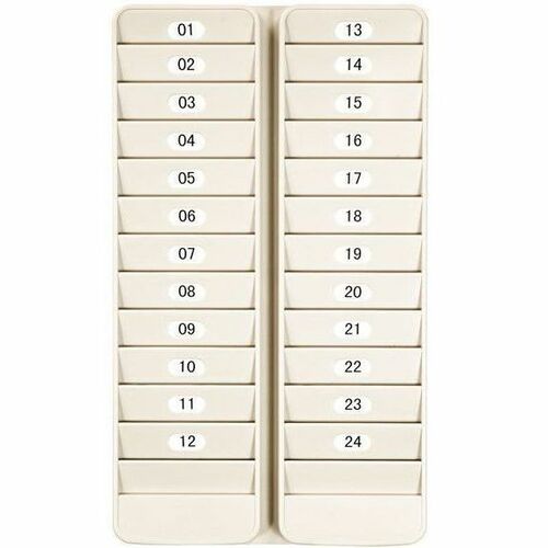 Pyramid 500-24 24-Pocket Employee ID Badge Rack - 24 x Card - 24 Pocket(s) - 14.