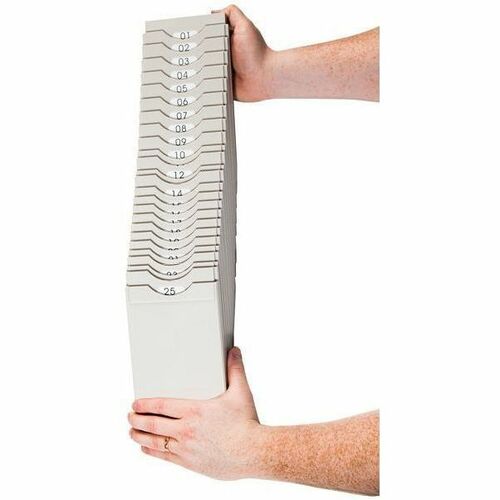 Pyramid 400-X Expanding Time Card Rack, 25 Pocket - 25 x Card - 25 Pocket(s) - 3