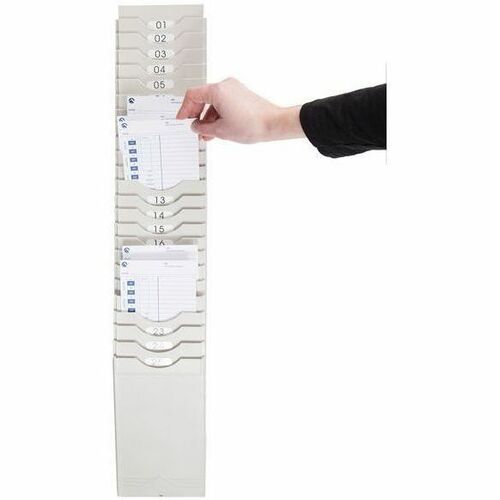 Pyramid 400-X Expanding Time Card Rack, 25 Pocket - 25 x Card - 25 Pocket(s) - 3