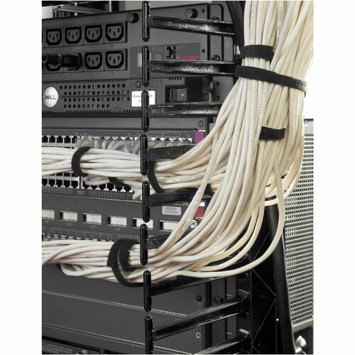 Gestionnaire de câbles APC by Schneider Electric - Noir - Hauteur rack 42U - 1 unité
