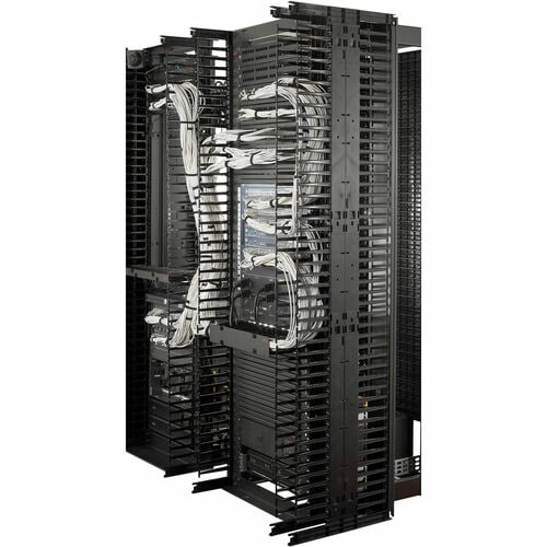 Gestionnaire de câbles APC by Schneider Electric - Noir - Hauteur rack 42U - 1 unité