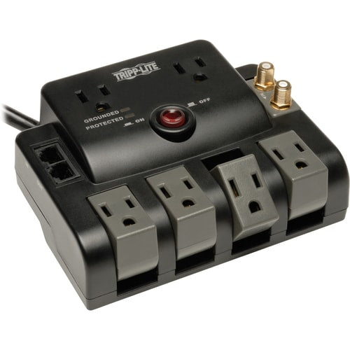 Tripp Lite by Eaton TLP606RNET Surge Suppressor - NEMA 5-15P - 6 x NEM
