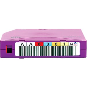 Cartouche de données HPE LTO-6 Ultrium 6,25 To MP RW avec étiquette personnalisée