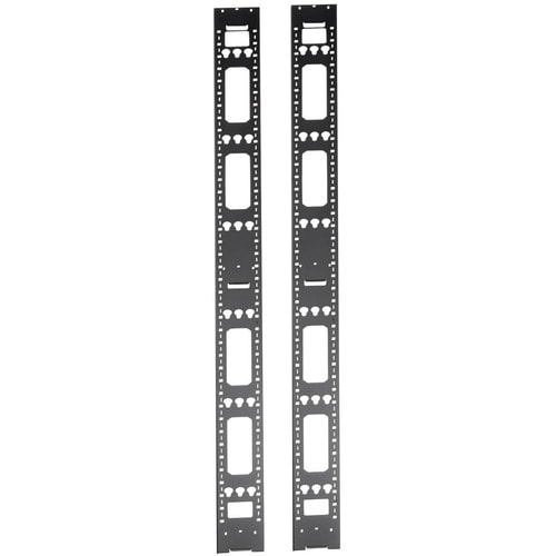 Tripp Lite by Eaton 48U Vertical Cable Management Bars - Cable Manager - Black - 48U Rack