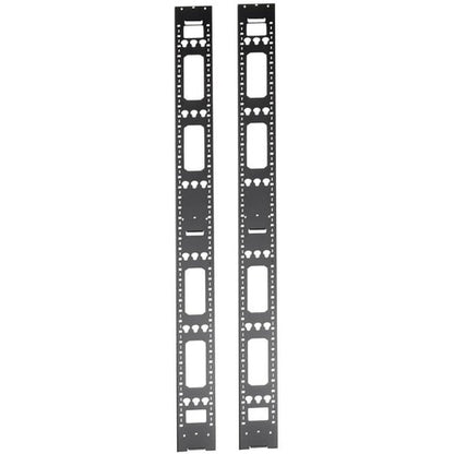 Tripp Lite by Eaton 48U Vertical Cable Management Bars - Cable Manager - Black - 48U Rack