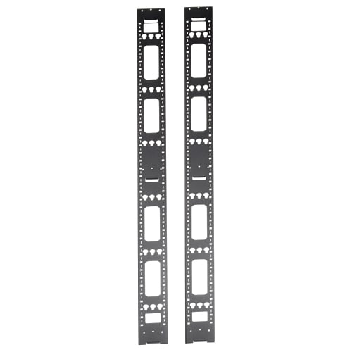 Tripp Lite by Eaton 48U Vertical Cable Management Bars - Cable Manager - Black - 48U Rack