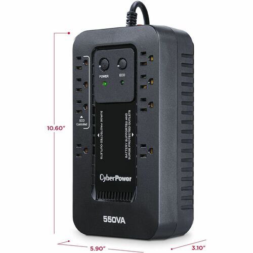 Sistemas UPS CyberPower EC550G Ecologic - Capacidad: 550 VA