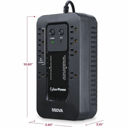 Sistemas UPS CyberPower EC550G Ecologic - Capacidad: 550 VA