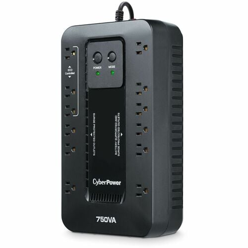 Cyber Power CyberPower UPS Systems EC750G Ecologic -  Capacity: 750 VA