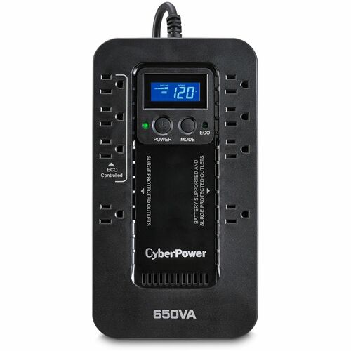 Cyber Power CyberPower EC650LCD Ecologic UPS Systems - 120 VAC, NEMA 5