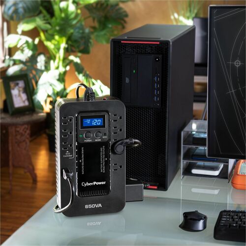 Cyber Power CyberPower EC650LCD Ecologic UPS Systems - 120 VAC, NEMA 5