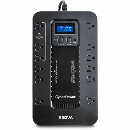 Cyber Power CyberPower UPS Systems EC850LCD Ecologic -  Capacity: 850