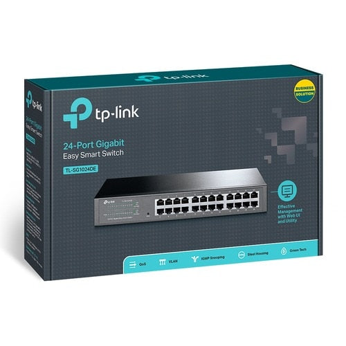 TL-SG1024DE CONMUTADOR INTELIGENTE FÁCIL DE 24 PUERTOS GIGABIT