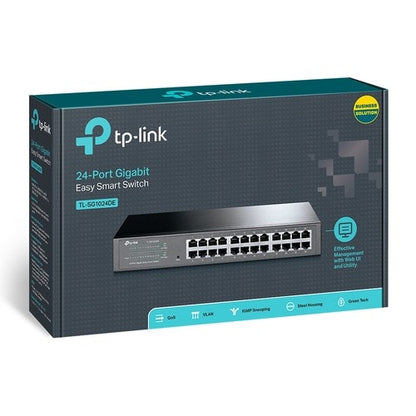 TL-SG1024DE CONMUTADOR INTELIGENTE FÁCIL DE 24 PUERTOS GIGABIT