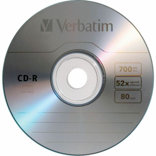 Verbatim 94554 CD Recordable Media - CD-R - 52x - 700 MB - 1