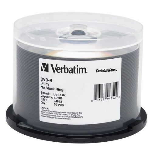 DVD-R Verbatim 4,7 Go 8X DataLifePlus écran de soie argenté brillant