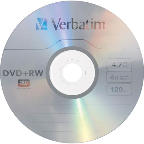 Verbatim 94834 DVD Rewritable Media - DVD+RW - 4x - 4.70 GB