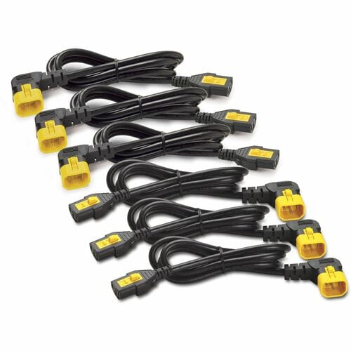 Kit de cordons d'alimentation APC by Schneider Electric (6 unités), verrouillable, C13 à C14 (