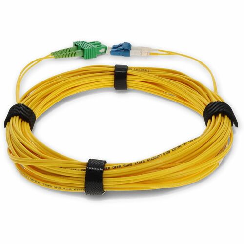 AddOn 10m SMF 9/125 Duplex (APC-SC/LC) ASC/LC OS1 Yellow OFNR (Riser Rated) Patc