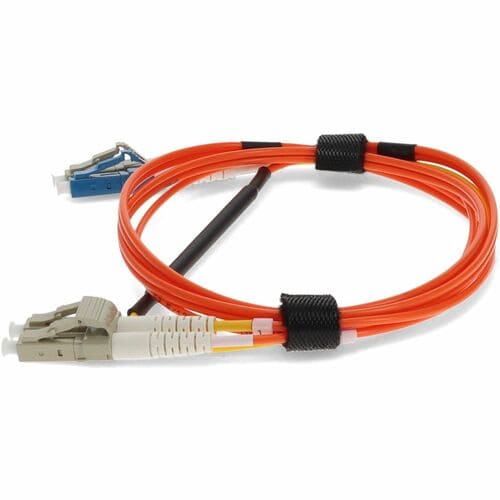 AddOn 2 x LC 62.5/125 to 1 x LC 62.5/125 & 1 x LC 9/125 2m Fiber Optic Mode Conditioning Patch Cable