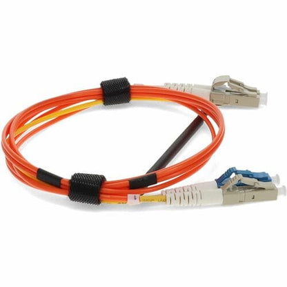 AddOn 2 x LC 62.5/125 to 1 x LC 62.5/125 & 1 x LC 9/125 2m Fiber Optic Mode Conditioning Patch Cable