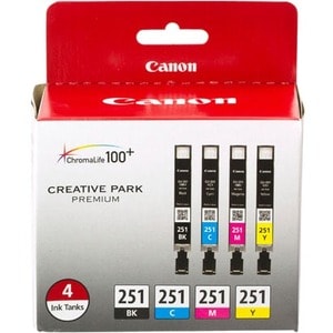 Pack économique d'encres CLI-251 BK/CMJ, sans retour