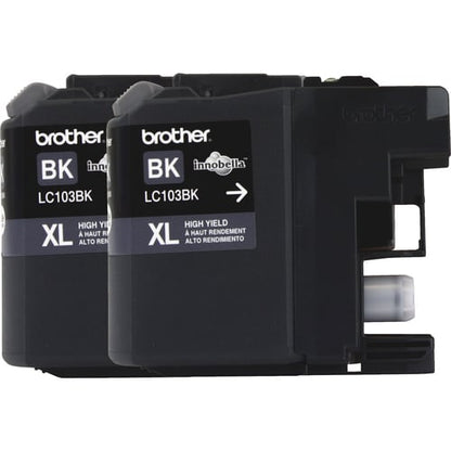 Lot de 2 cartouches d'encre noire à haut rendement pour imprimantes MFC-J285DW et MFC-J47