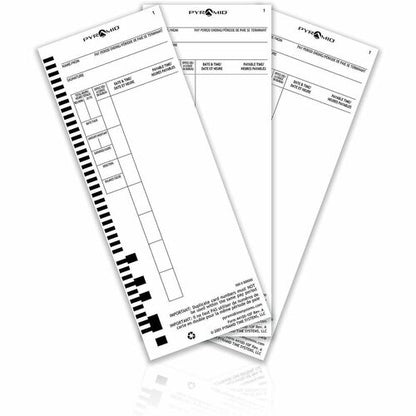 Cartes de pointage Pyramid anglais/français (paquet de 100) - 110 lb (49 895,16 g) - Recto verso S