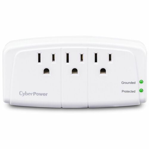 Cyber Power CyberPower CSB300W Essential 3-Outlets Surge Suppressor Wall Tap Plug