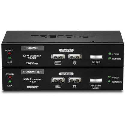 Kit de extensión KVM TRENDnet, extiende los controles de teclado/video/mouse, hasta 100 metros