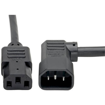 Câble d'extension d'alimentation Tripp Lite 1,8 m, coudé à gauche, C14 vers C13, robuste