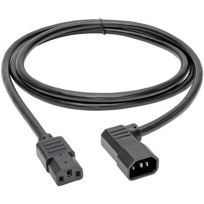 Câble d'extension d'alimentation Tripp Lite 1,8 m, coudé à gauche, C14 vers C13, robuste