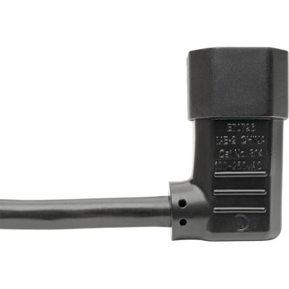 Câble d'extension d'alimentation Tripp Lite 1,8 m, coudé à gauche, C14 vers C13, robuste