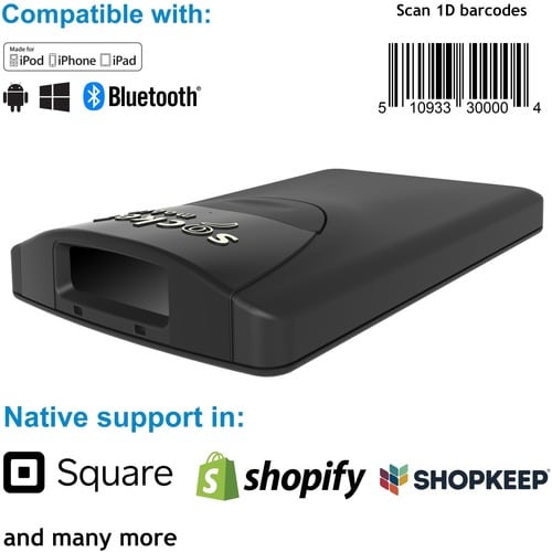 Socket Mobile SocketScan S800, lecteur de codes-barres 1D, noir - Connectivité par câble -